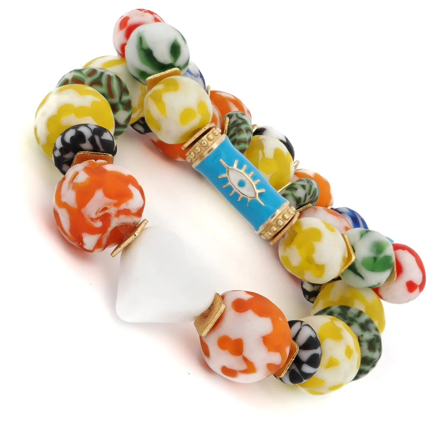 Love & Luck Evil Eye Beaded Bracelet Set