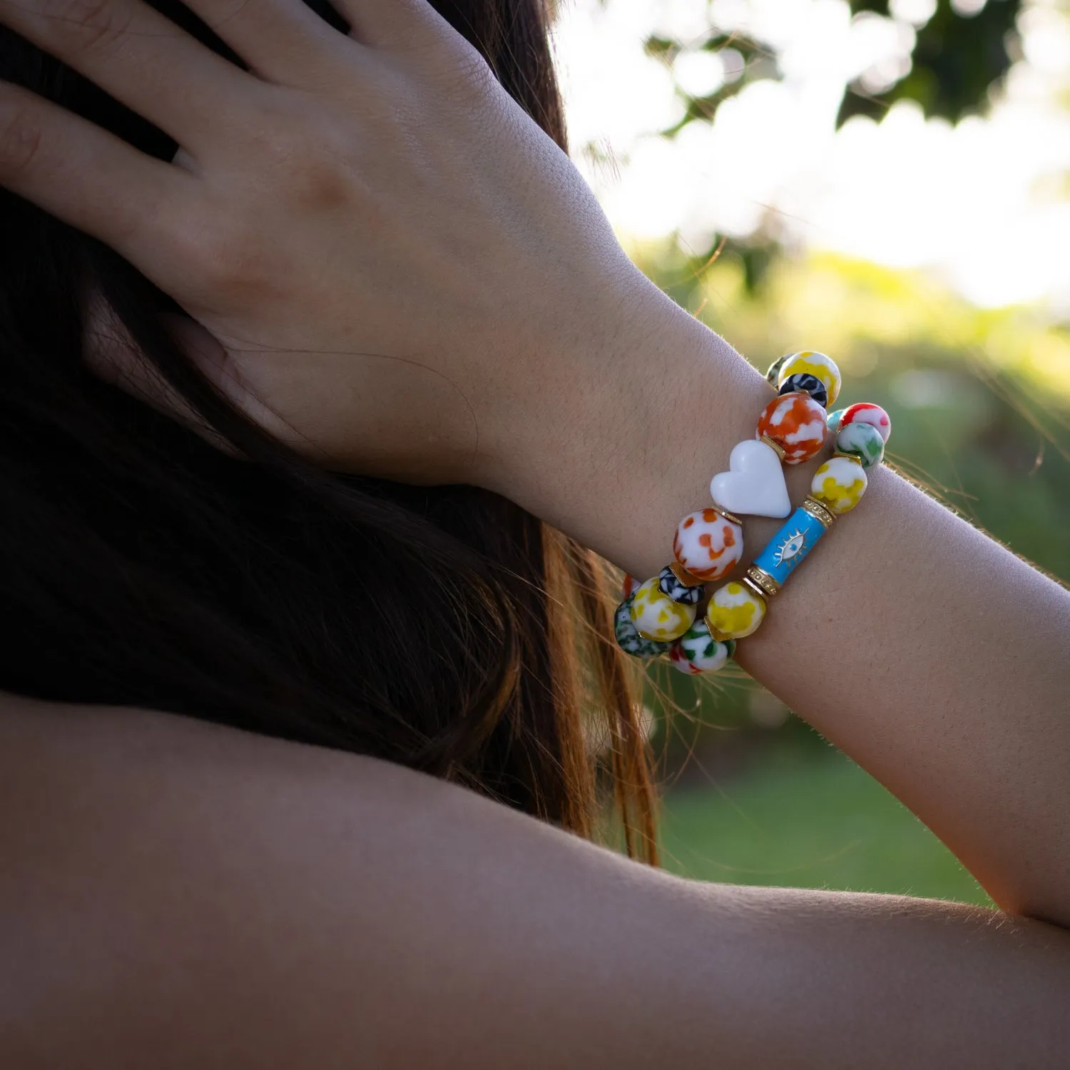 Love & Luck Evil Eye Beaded Bracelet Set