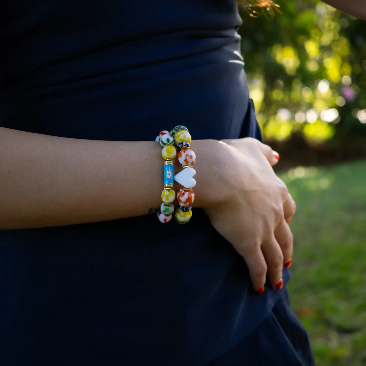Love & Luck Evil Eye Beaded Bracelet Set