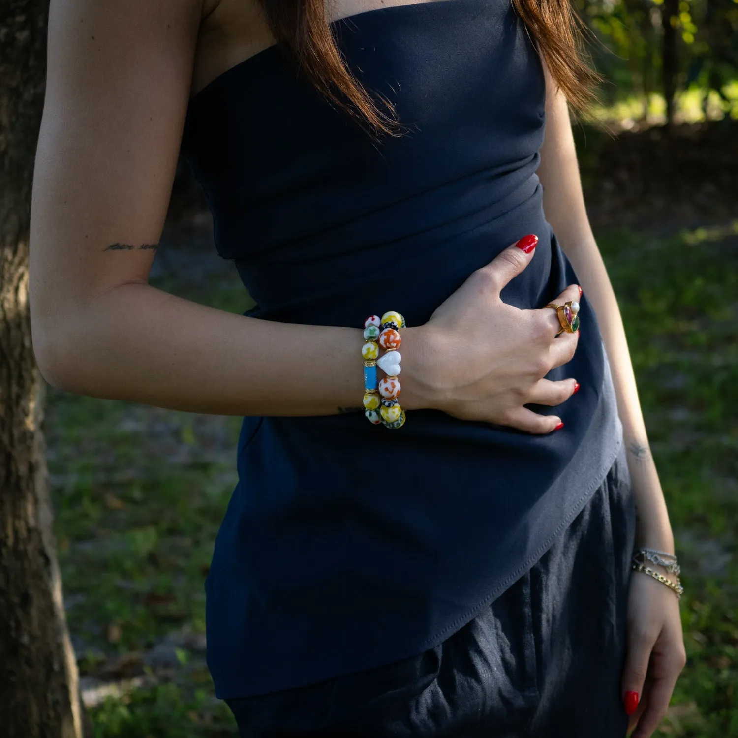 Love & Luck Evil Eye Beaded Bracelet Set
