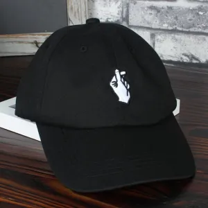 Love Gestures Finger Embroidery Golf Baseball Cap bone Men Women Snapback Caps Flipper Little Heart Love Sun Truck Hat gorras