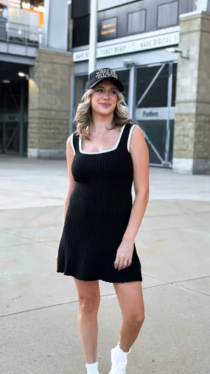 Lydia Black Mini Dress