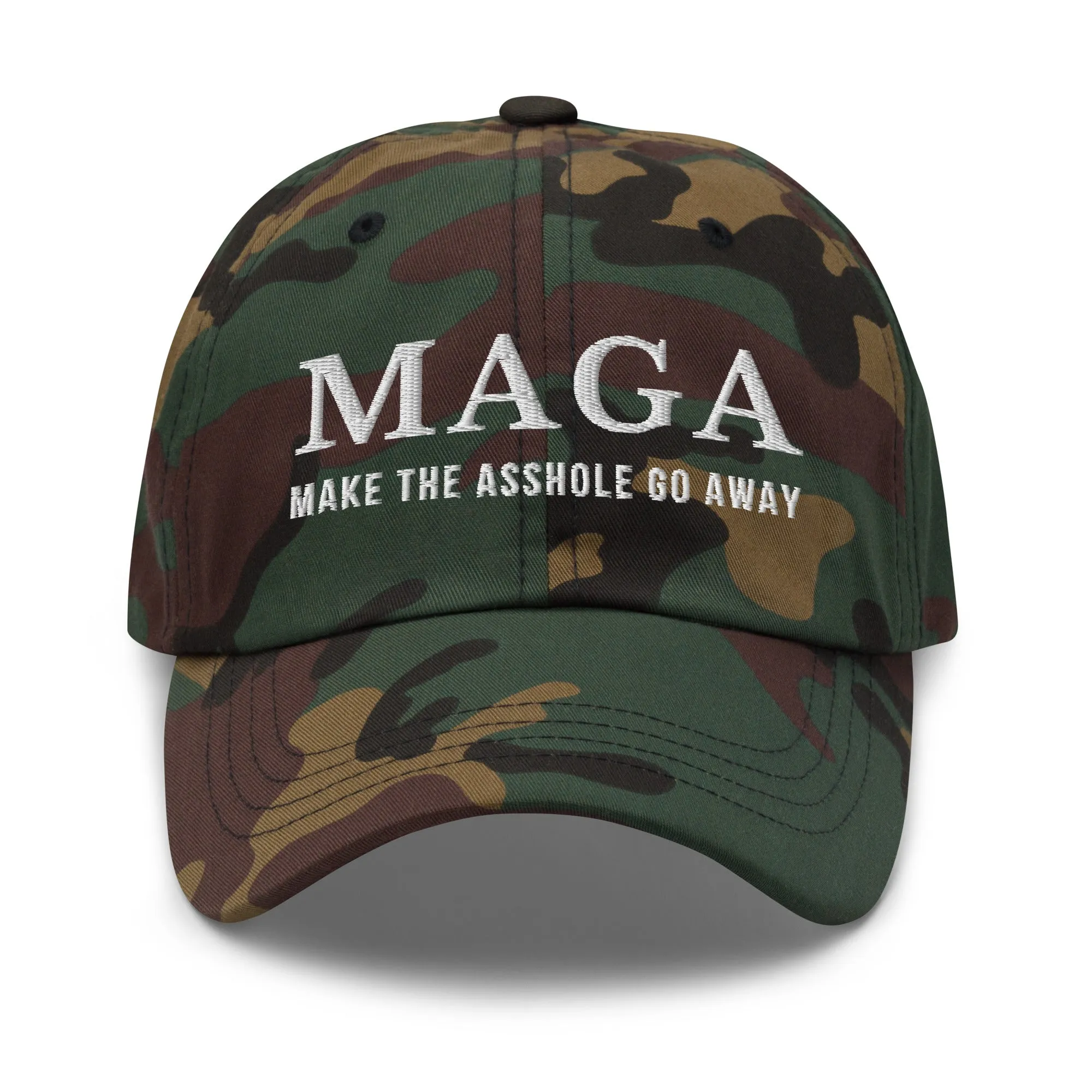 MAGA Make The Asshole Go Away Dad Hat, Anti Trump Embroidered Hat