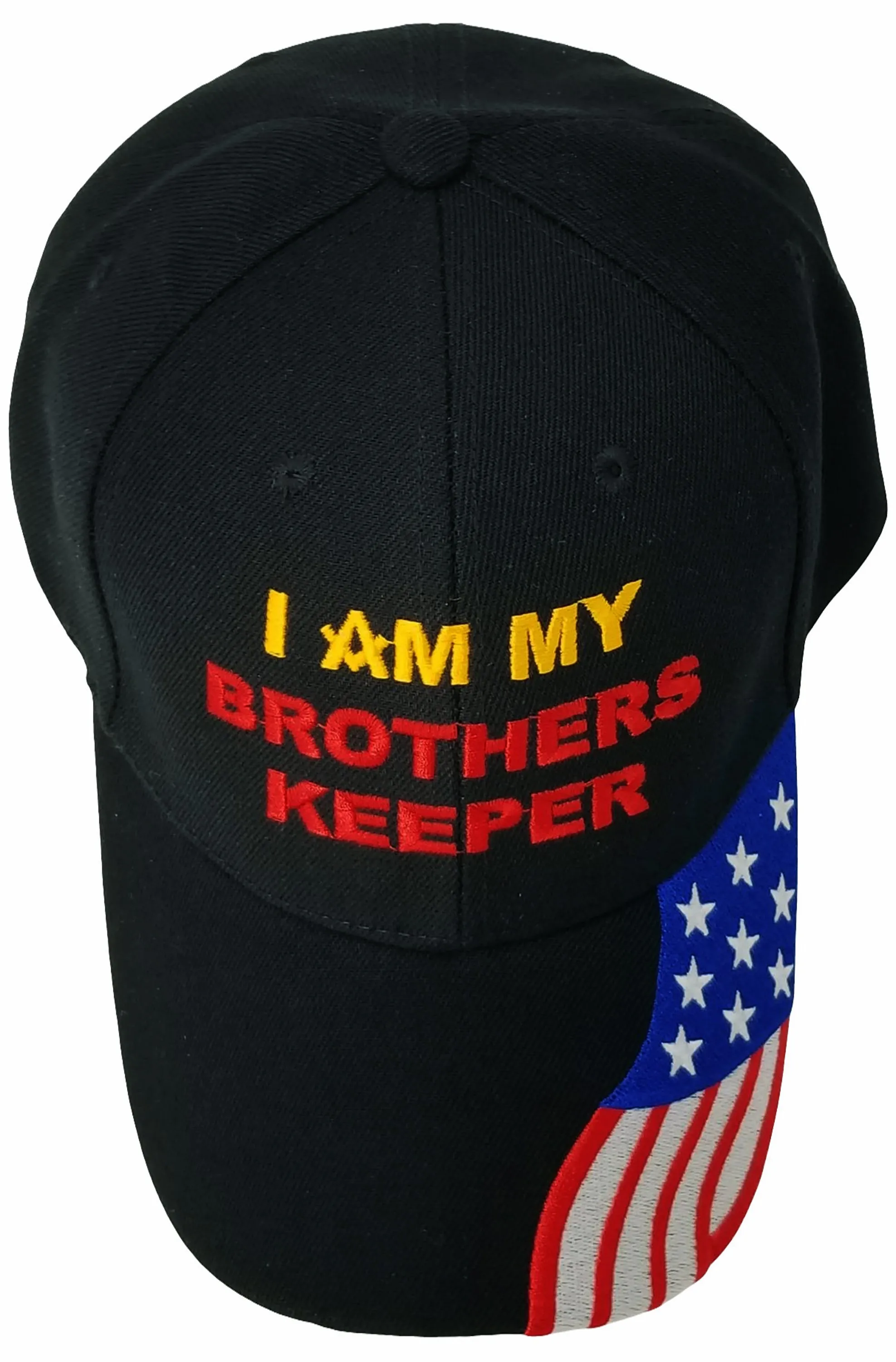Mason Hat Black Baseball Cap I AM MY BROTHERS KEEPER with Masonic Logo Freemasons Shriners Prince Hall Lodge Headwear