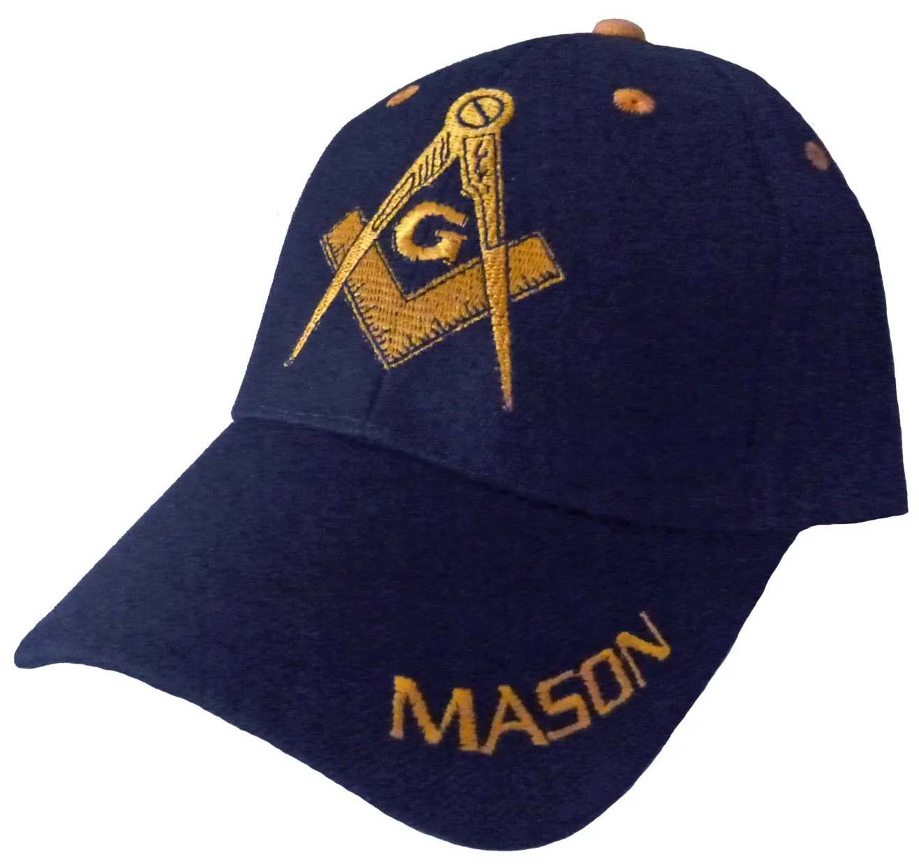 Mason Hat Navy Blue Baseball Cap with Masonic Logo Freemasons Shriners Prince Hall Lodge Headwear