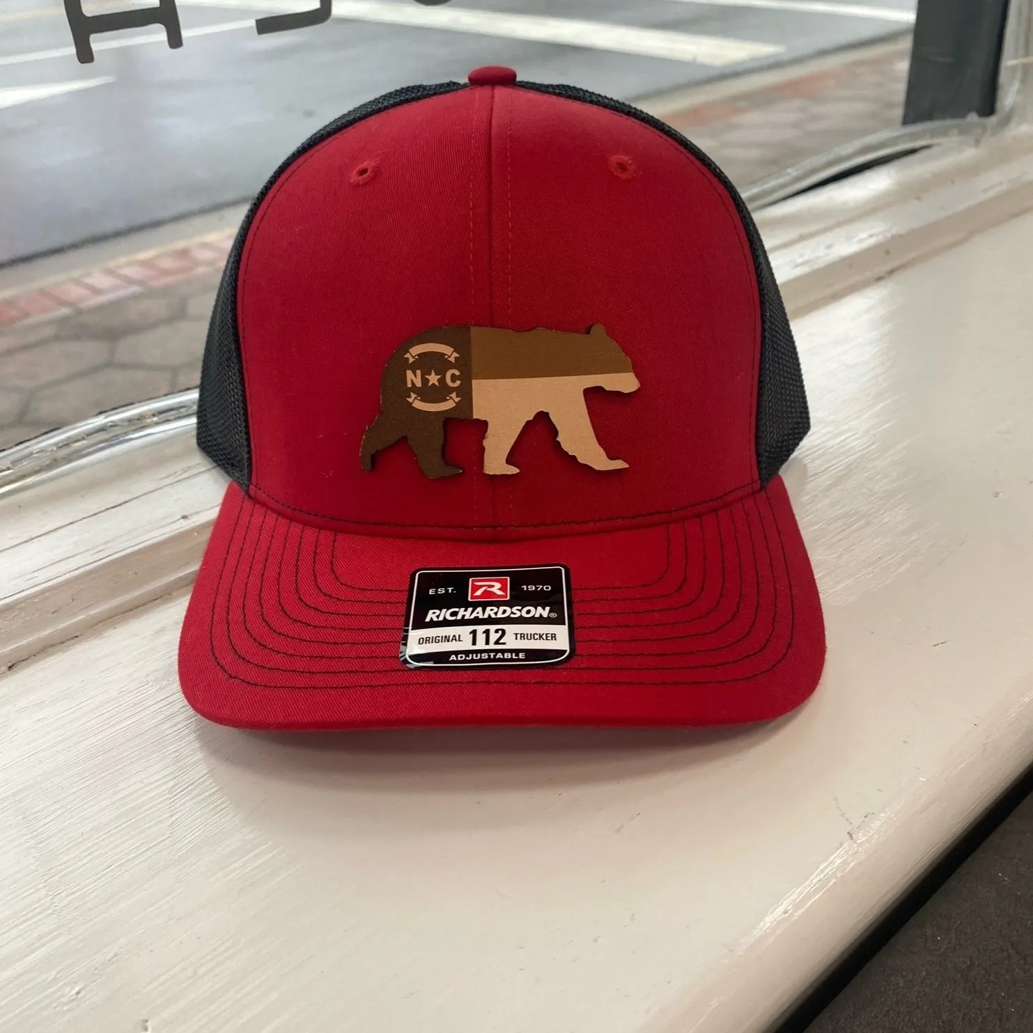 NC BEAR FLAG LEATHER