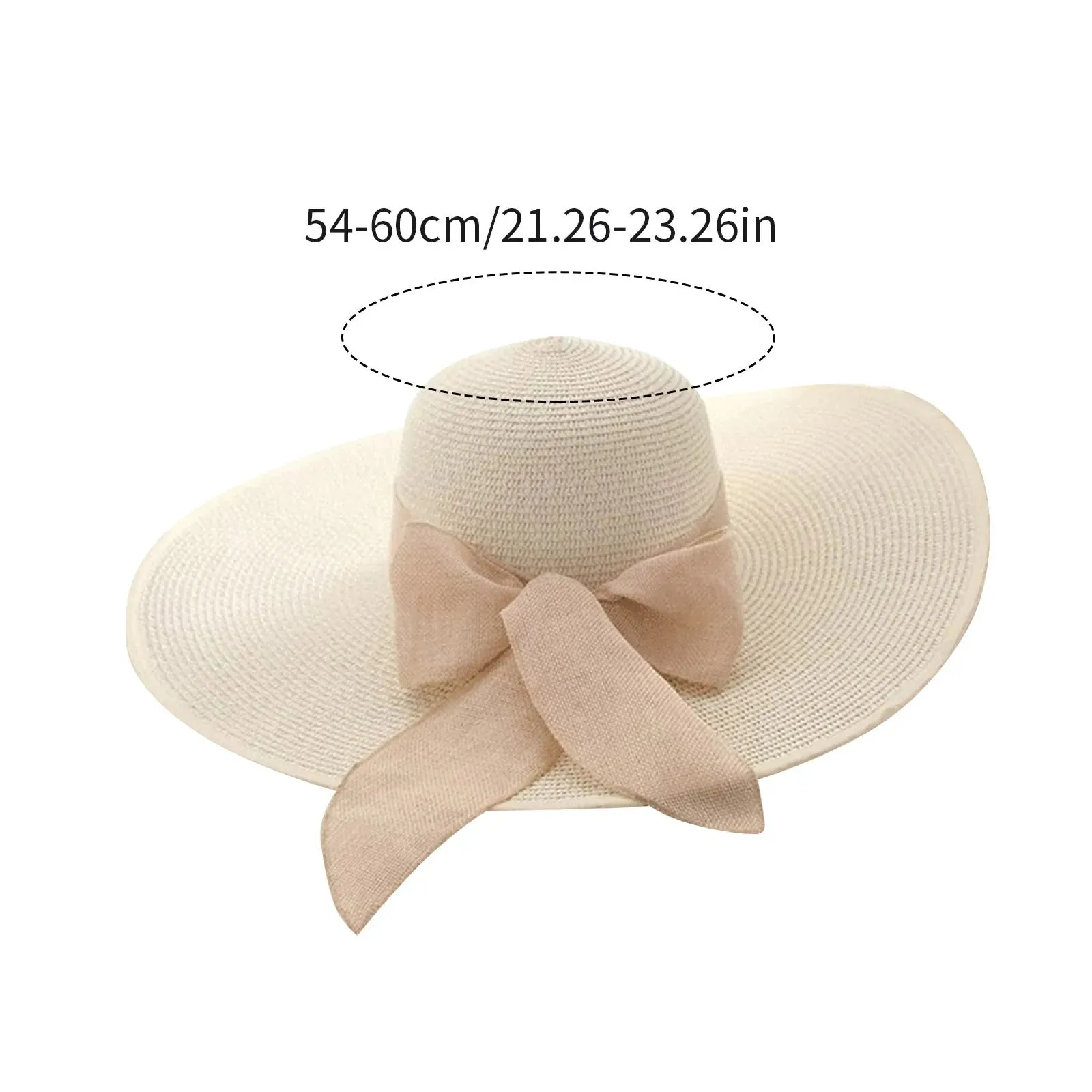 New Summer Women Straw Hat Bowknot Wide Brim Floppy Foldable Panama Hats Adult Outdoor Sun Protection Flat Top Ribbon Beach Cap