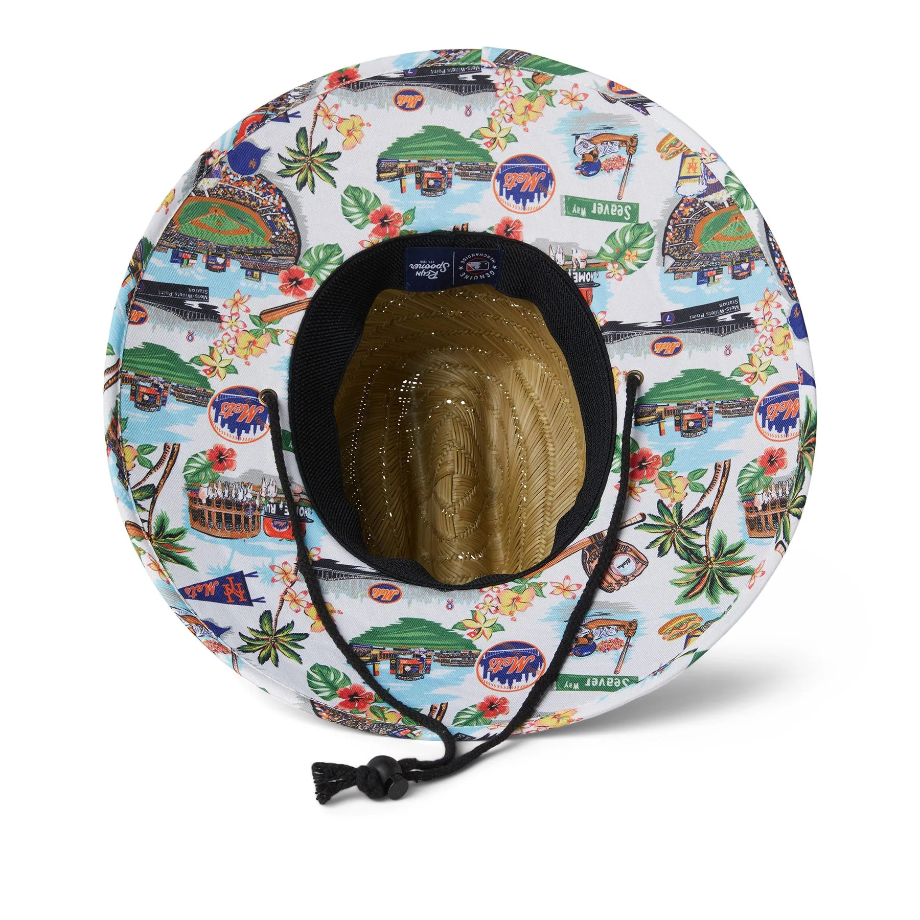 NEW YORK METS SCENIC STRAW HAT