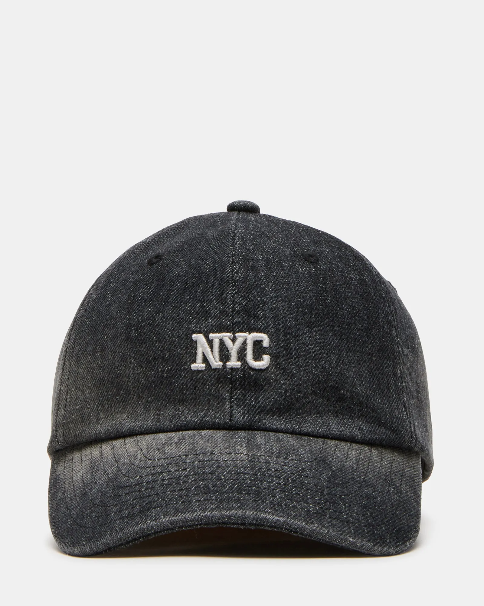 NYC CITY DAD CAP BLACK/DENIM