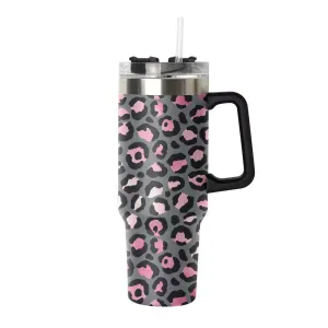 Pink Leopard 40 Ounce Tumbler - Preorder -ETA Feb.