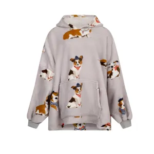 Poochies Fleece Oversized Blanket Hoodie