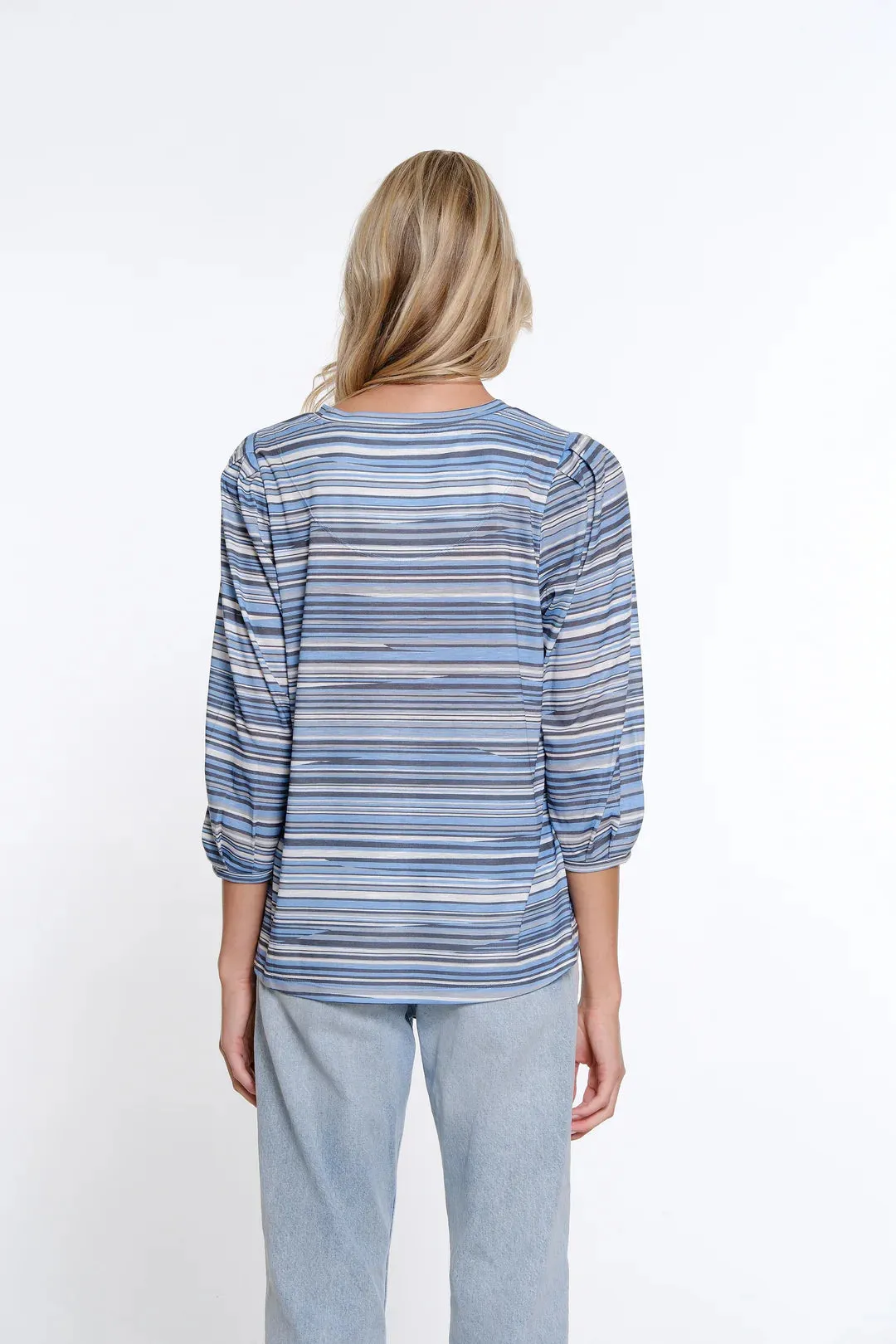 Print Slub Knit Top