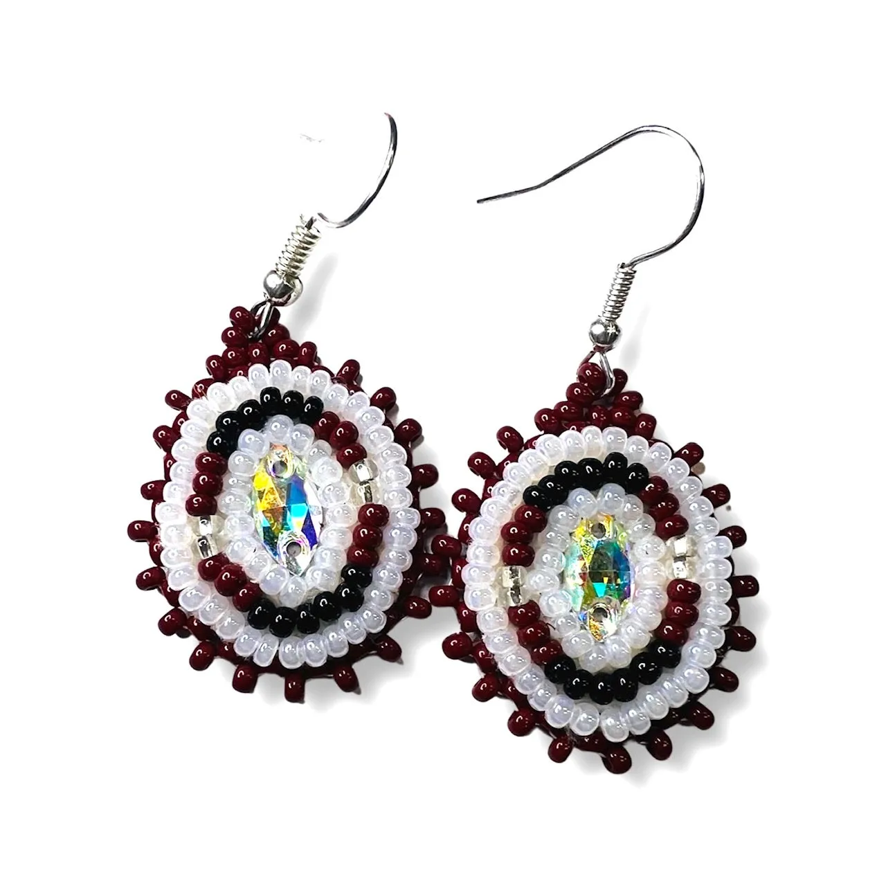 RF Beaded Gemstone Earrings