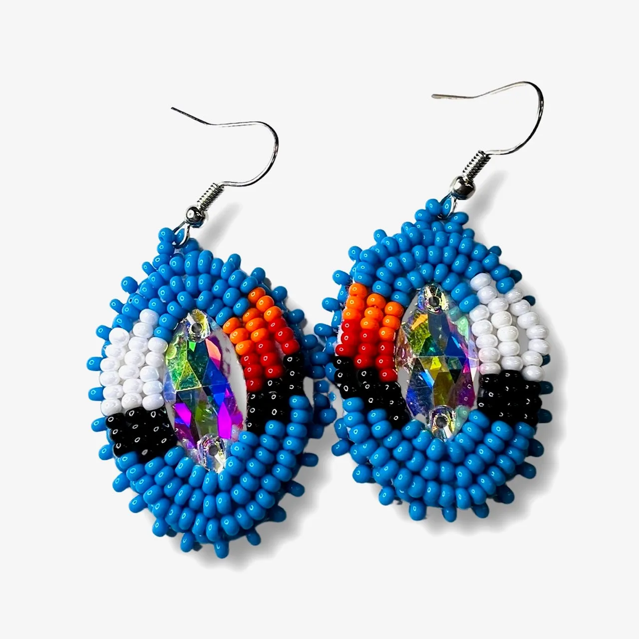 RF Beaded Gemstone Earrings