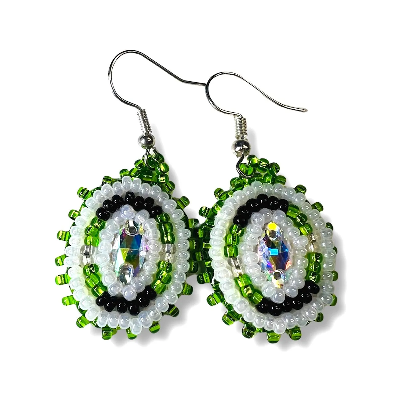 RF Beaded Gemstone Earrings