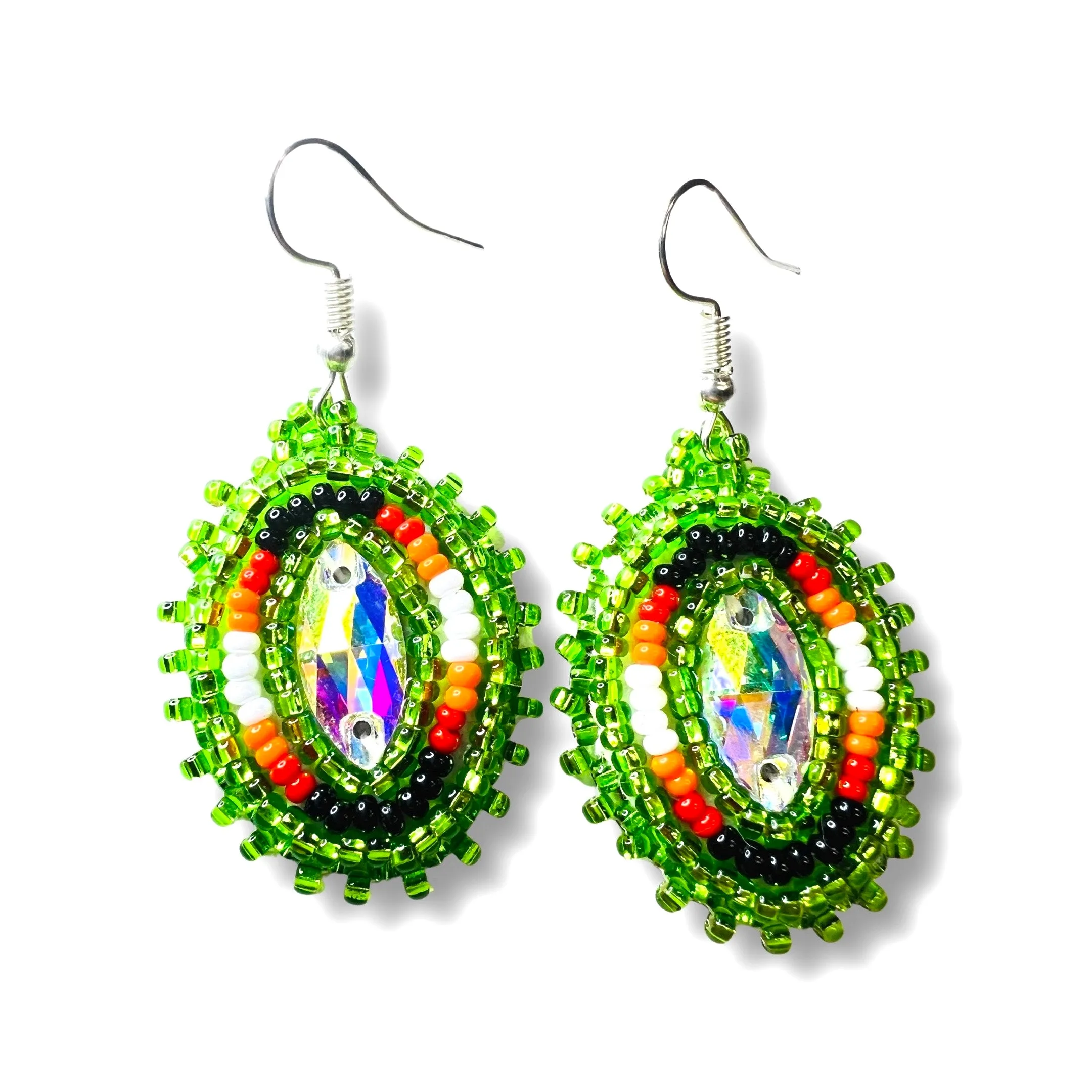 RF Beaded Gemstone Earrings