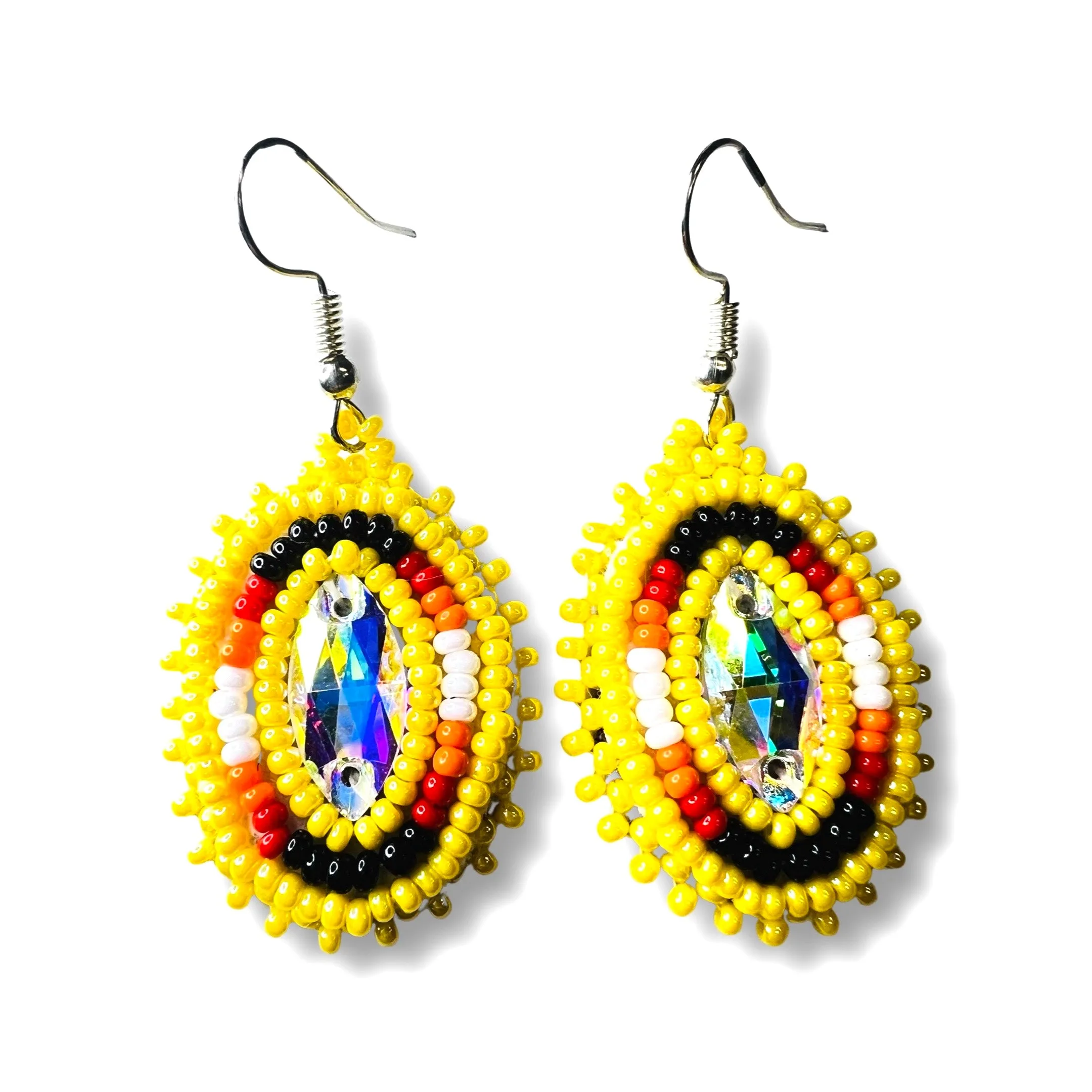 RF Beaded Gemstone Earrings