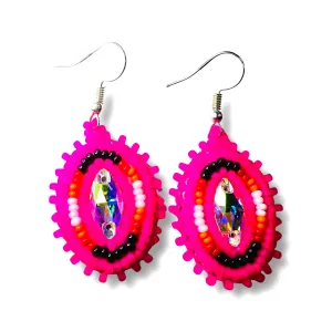 RF Beaded Gemstone Earrings