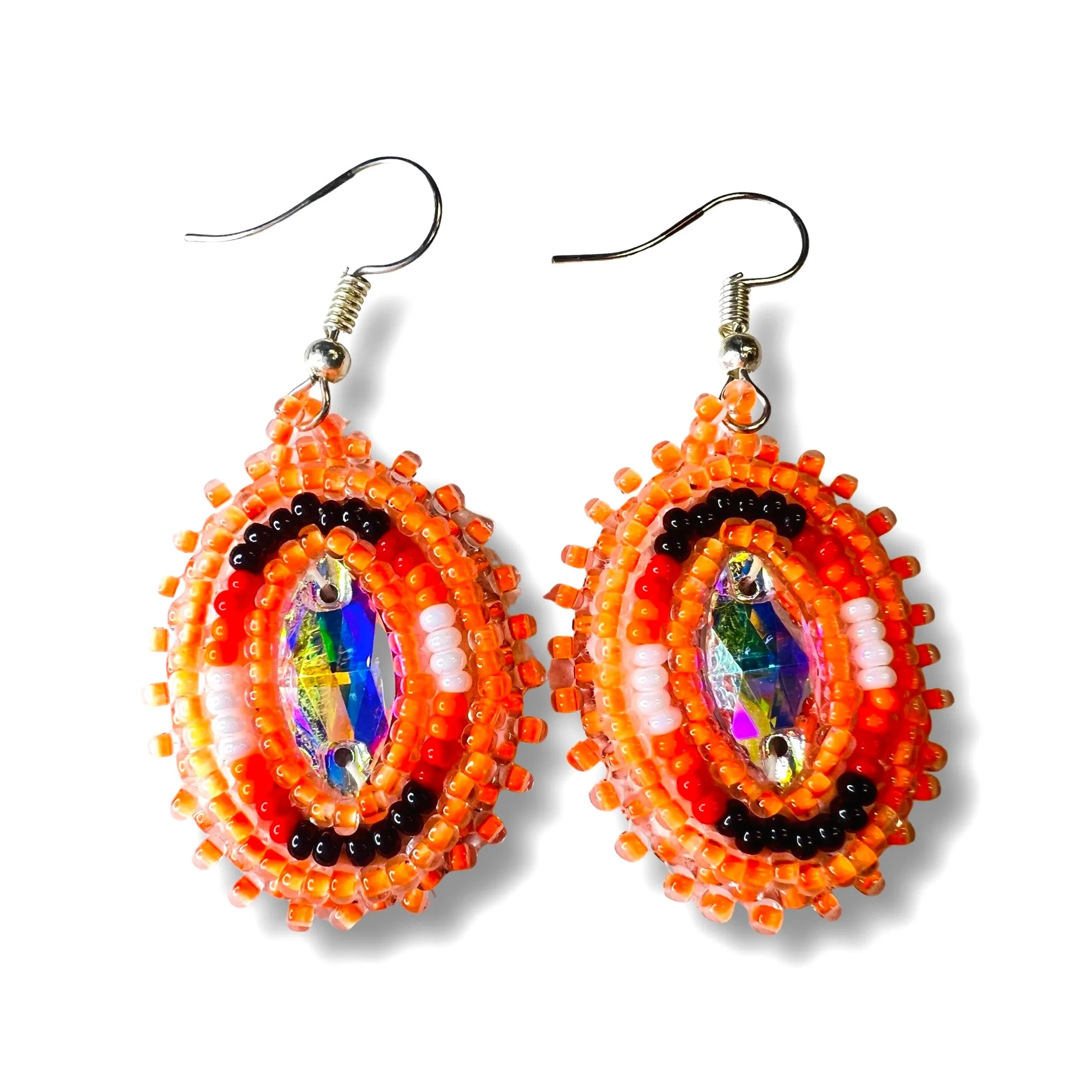 RF Beaded Gemstone Earrings
