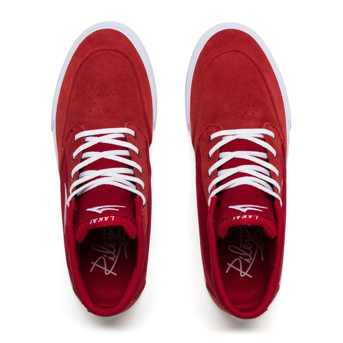 Riley 3 High - Red Suede