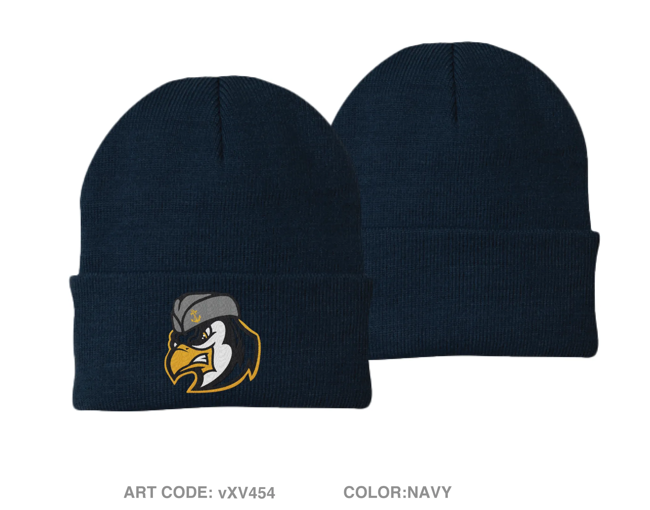 Seaford High School NJROTC Embroidered Knit Beanie - vXV454