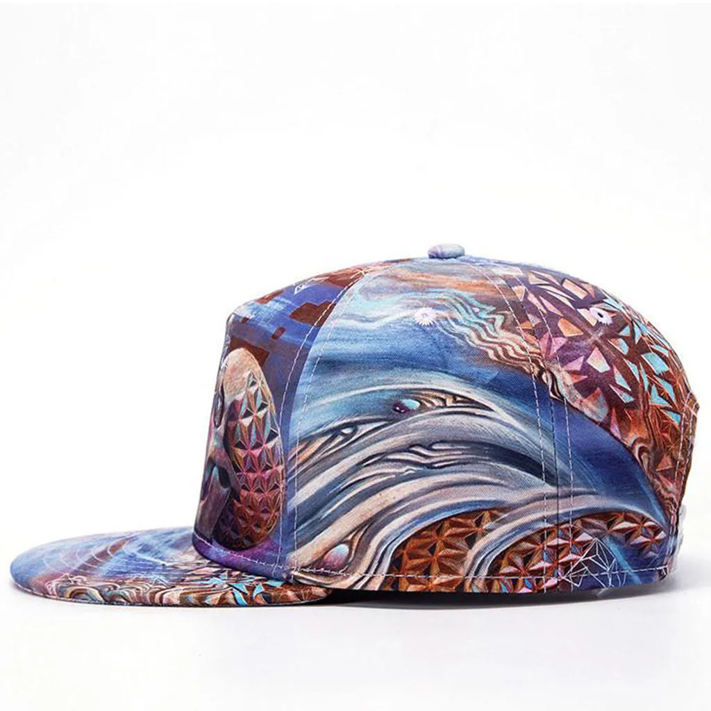 Skull Printed Punk Street Cap