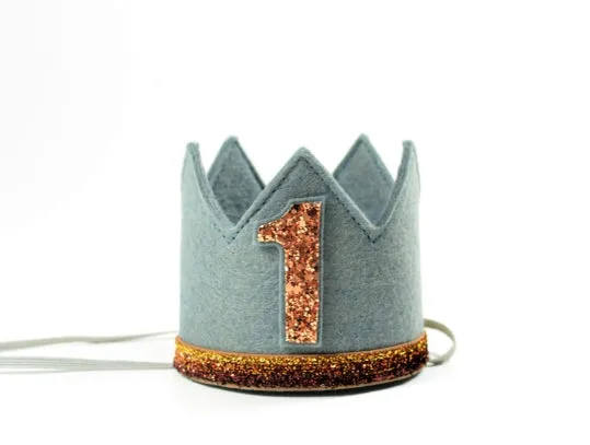 Storm Gray Felt Crown