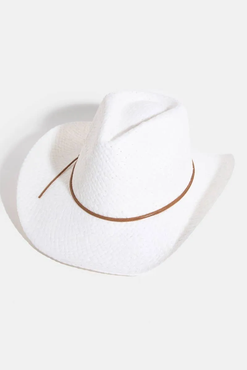 Straw Braided Cowboy Hat