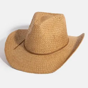 Straw Braided Cowboy Hat