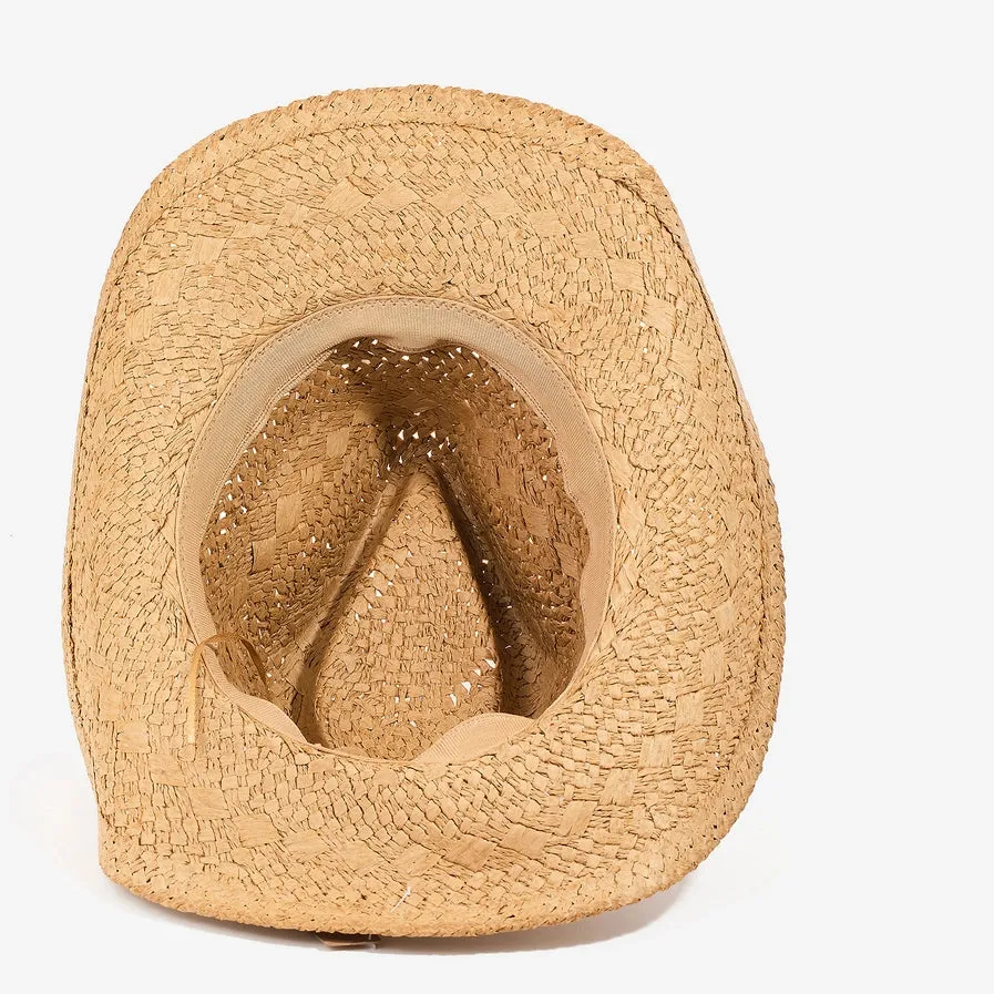 Straw Braided Western Cowboy Hat