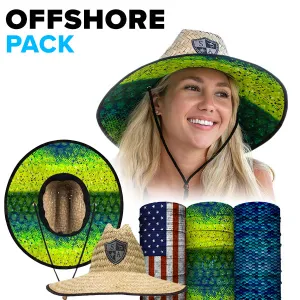 STRAW HAT PACK: 1 HAT & 3 FACE SHIELDS™ | PICK YOUR PACK
