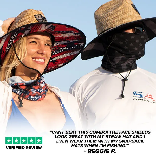 STRAW HAT PACK: 1 HAT & 3 FACE SHIELDS™ | PICK YOUR PACK