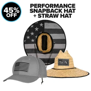 STRAW HAT   PERFORMANCE SNAPBACK