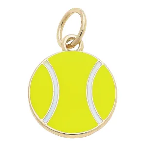 Tennis Ball Enamel Charm