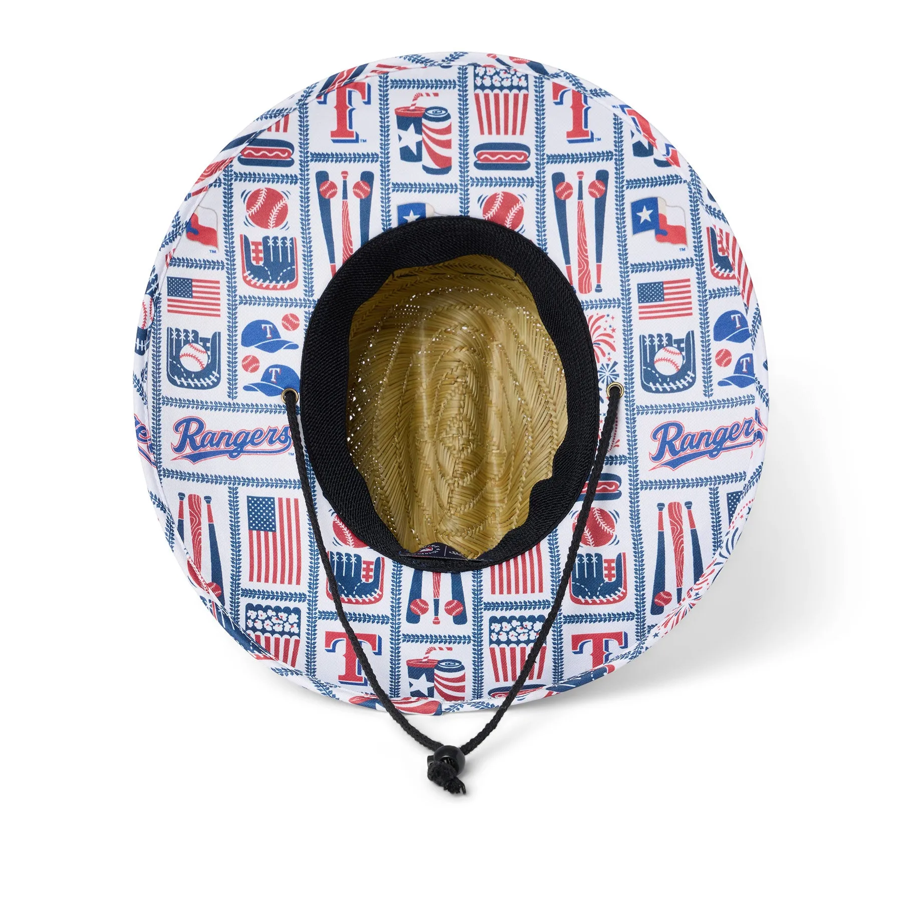 TEXAS RANGERS AMERICANA STRAW HAT
