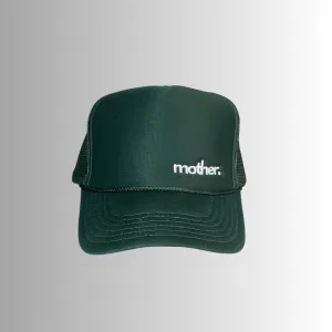 The Mini Mother Embroidered Women's Trucker Hat - Forest Green