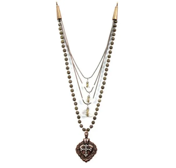 Treska | Antoinette Collection Bead & Swag Necklace