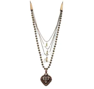 Treska | Antoinette Collection Bead & Swag Necklace
