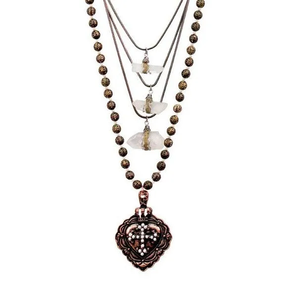 Treska | Antoinette Collection Bead & Swag Necklace