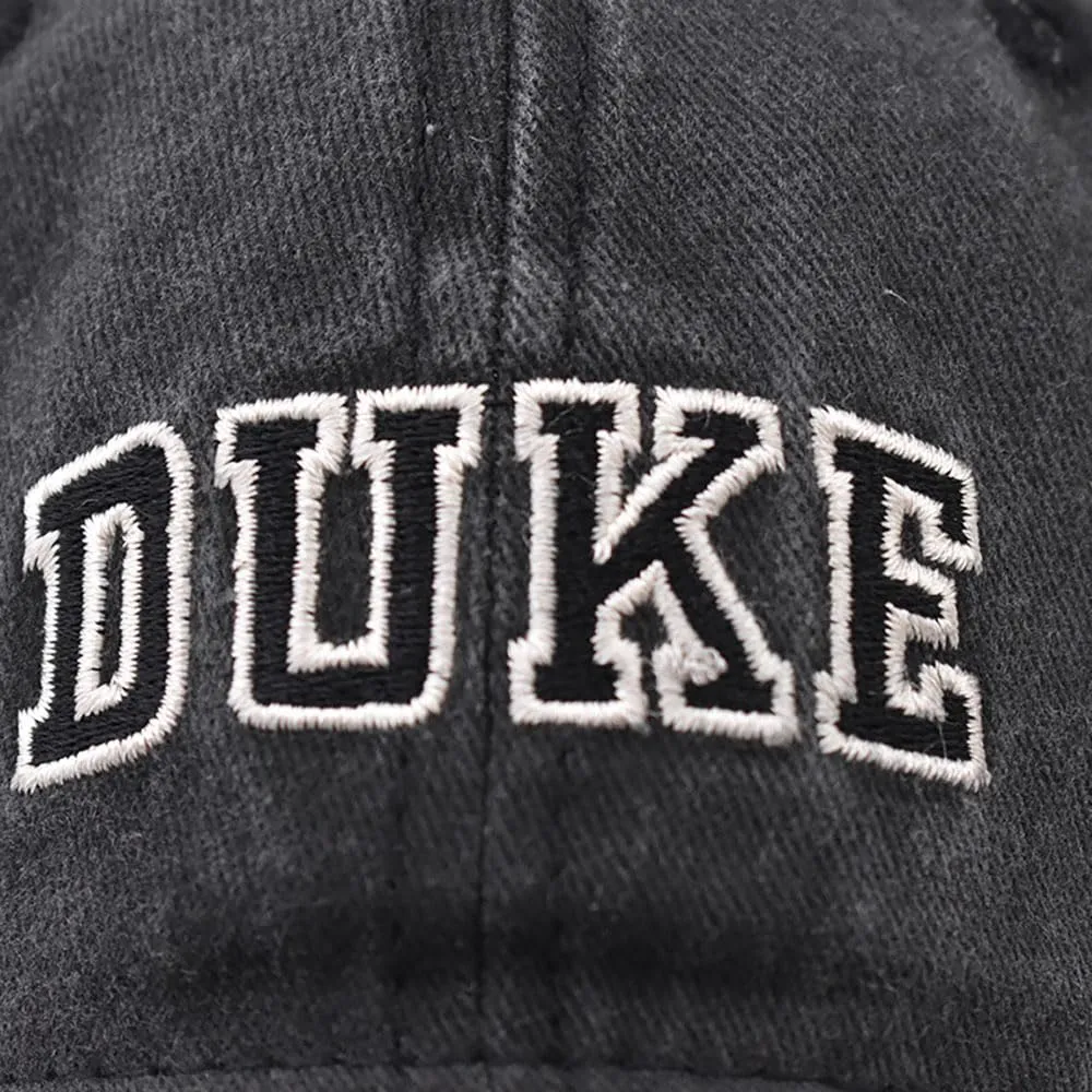 URTAODFE Duke Embroidered Washed Baseball Cap, Dad Hat Trucker Hat Cotton Golf Dad Hat Gift Giving, Navy Blue, Large