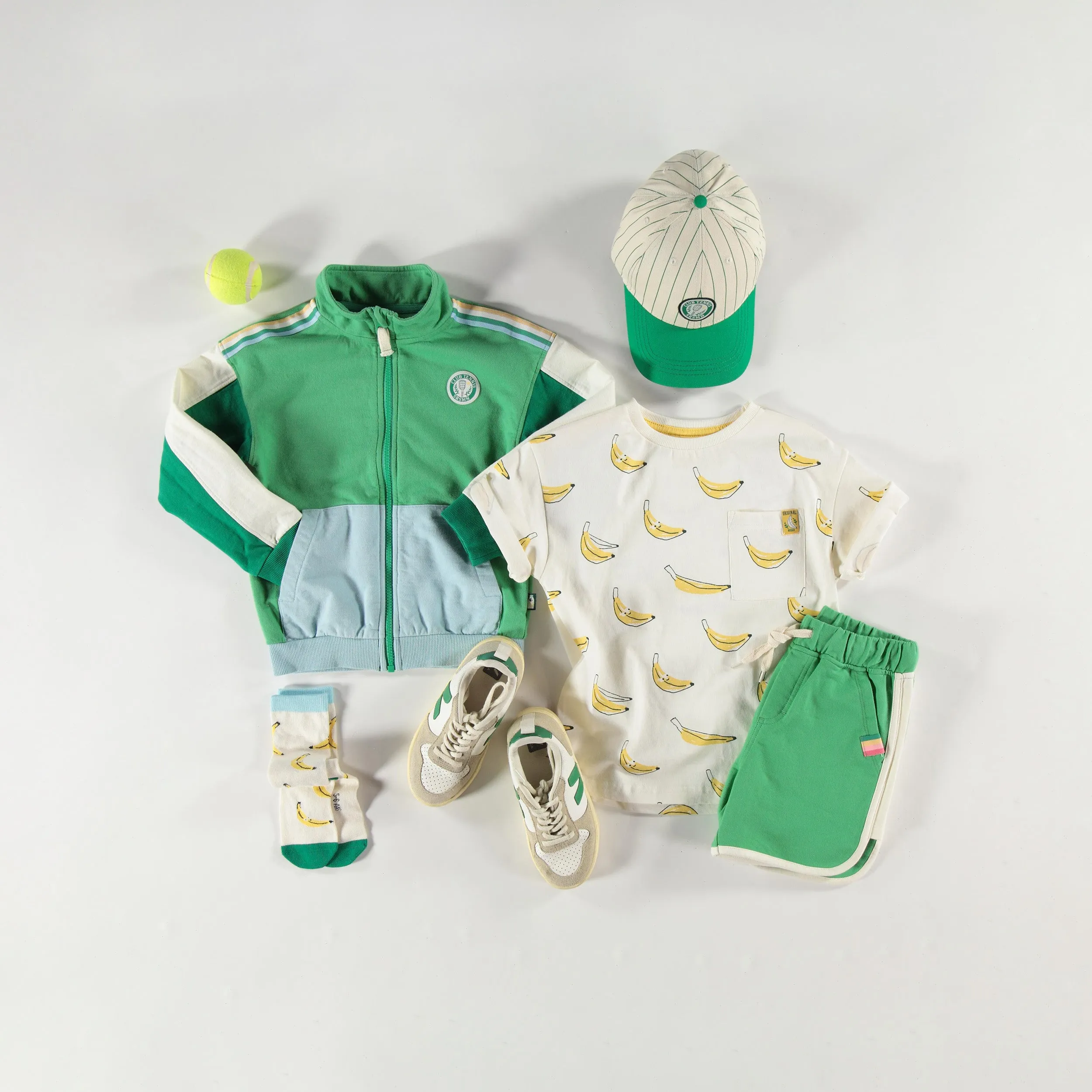 Veste verte en coton français, enfant || Green jacket in French terry, child