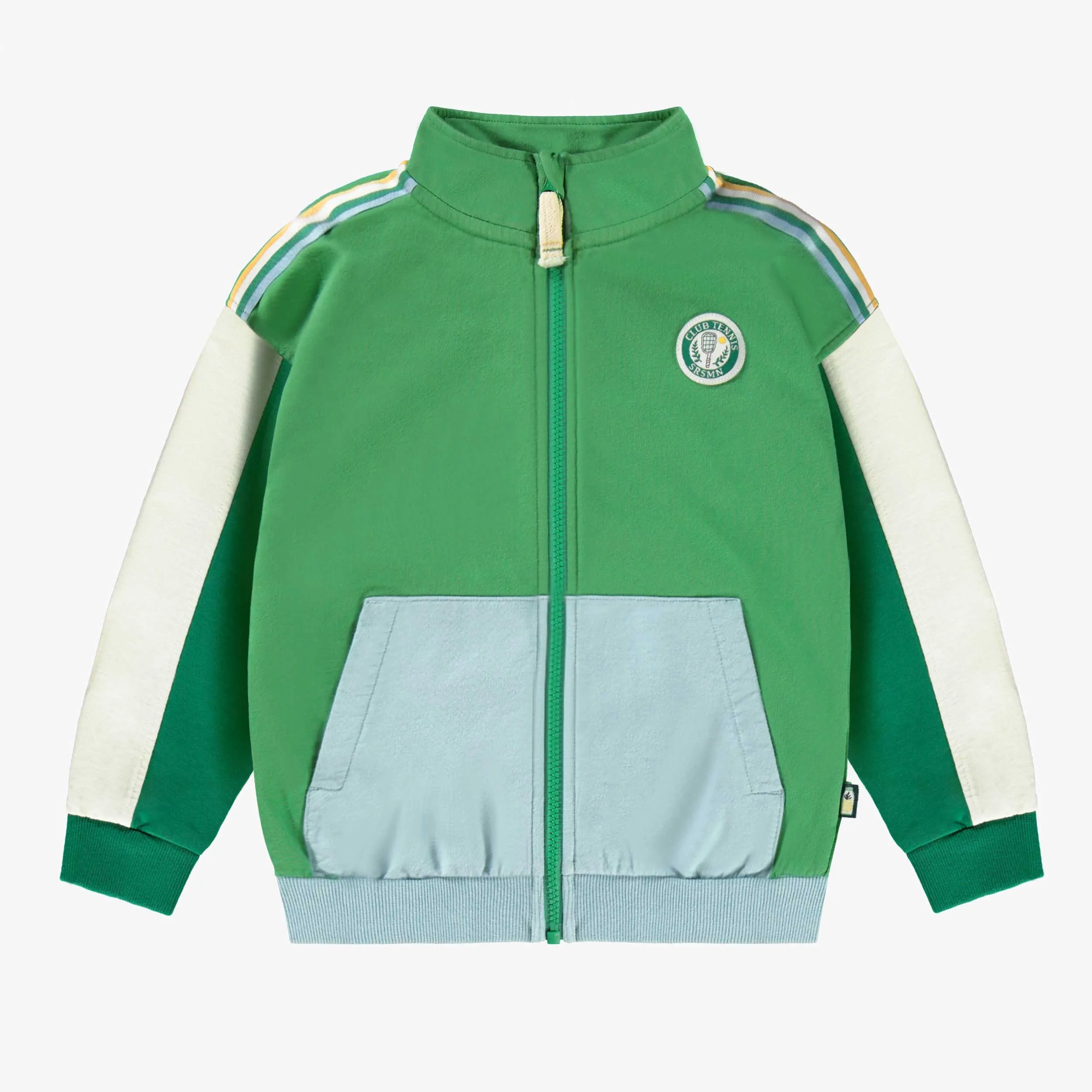 Veste verte en coton français, enfant || Green jacket in French terry, child