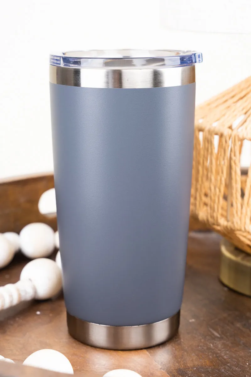 Walk By Faith Gray Stainless Steel Travel Mug
